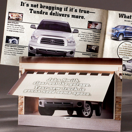 B2C Direct Mail Toyota - Segmented campaign collateral